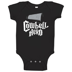 Cowbell Hero onesie Baby One Piece Cowbell Hero onesie Baby One Piece