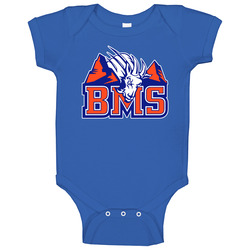 Bms Blue onesie Baby One Piece Bms Blue onesie Baby One Piece