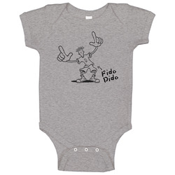 Fido Dido 7up Drink Mascot onesie Baby One Piece Fido Dido 7up Drink Mascot onesie Baby One Piece