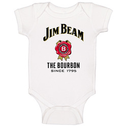 Jim Beam Bourbon Kentucky Signature Alcohol onesie Baby One Piece Jim Beam Bourbon Kentucky Signature Alcohol onesie Baby One Piece