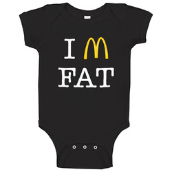 I'm Fat Mcdonalds Parody onesie Baby One Piece