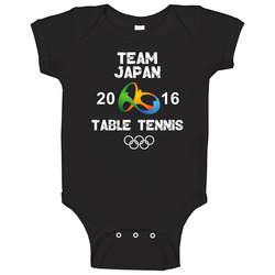 Japan Table Tennis Team Rio 2016 Olympic Games Sport onesie Baby One Piece Japan Table Tennis Team Rio 2016 Olympic Games Sport onesie Baby One Piece