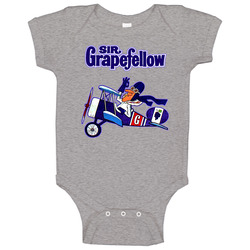 Sir Grapefellow Retro Cereal onesie Baby One Piece