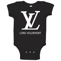 Lv White Ink onesie Baby One Piece