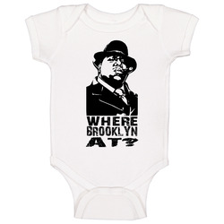 Where Brooklyn At Notorious Big Hip Hop Rap onesie Baby One Piece Where Brooklyn At Notorious Big Hip Hop Rap onesie Baby One Piece