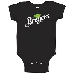 Breyers Cool Popular Food Drink Restaurant Brand Logo Gift onesie Baby One Piece Breyers Cool Popular Food Drink Restaurant Brand Logo Gift onesie Baby One Piece