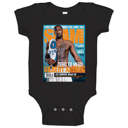 Slam Magazine Issue 102 Gilbert Arenas Popular Basketball Magazine Grunge Look onesie Baby One Piece Slam Magazine Issue 102 Gilbert Arenas Popular Basketball Magazine Grunge Look onesie Baby One Piece