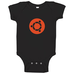 Ubuntu Black onesie Baby One Piece Ubuntu Black onesie Baby One Piece