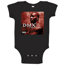 Dmx It's Dark And Hell Is Hot 90's Hip Hop Album Cool Retro onesie Baby One Piece