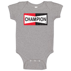 Champion Automobile Car Motorcycle Auto Parts Cool Distressed Style Brand Logo Emblem onesie Baby One Piece Champion Automobile Car Motorcycle Auto Parts Cool Distressed Style Brand Logo Emblem onesie Baby One Piece