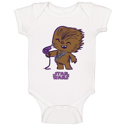 Chewbacca T Shirt Star Wars Funny Cute Blow Drying Chewbacca Fan Tee Unisex Apparel onesie Baby One Piece