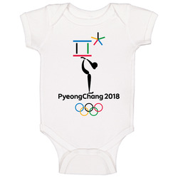 Figure Skating Pyeongchang 2018 Winter Olympics South Korea onesie Baby One Piece Figure Skating Pyeongchang 2018 Winter Olympics South Korea onesie Baby One Piece