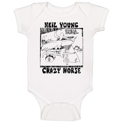 Neil Young Crazy Horse Zuma White onesie Baby One Piece Neil Young Crazy Horse Zuma White onesie Baby One Piece