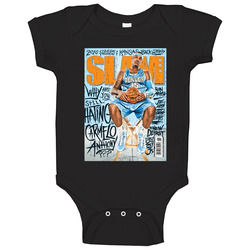 Slam Magazine Issue 132 Carmelo Anthony Popular Basketball Magazine Grunge Look onesie Baby One Piece Slam Magazine Issue 132 Carmelo Anthony Popular Basketball Magazine Grunge Look onesie Baby One Piece