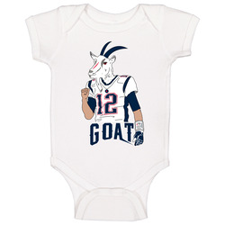 Tom Brady 12 Goat Head Favorite Player New England Football Fan T Shir onesie Baby One Piece Tom Brady 12 Goat Head Favorite Player New England Football Fan T Shir onesie Baby One Piece