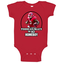 Football Georgia Todd Gurley Is My Homeboy onesie Baby One Piece Football Georgia Todd Gurley Is My Homeboy onesie Baby One Piece