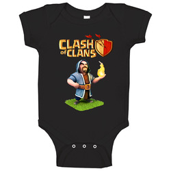 Wizard Clash Of Clans Game onesie Baby One Piece