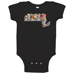 Chrono Trigger Rpg Video Game Black onesie Baby One Piece Chrono Trigger Rpg Video Game Black onesie Baby One Piece