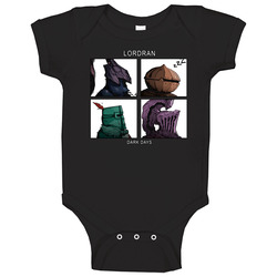 Lordan Men Black onesie Baby One Piece