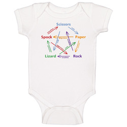 Rock Paper Scissors Lizard Spock Funny onesie Baby One Piece Rock Paper Scissors Lizard Spock Funny onesie Baby One Piece