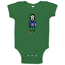 Bledsoe Ne Game Time Mask On Scary Terry onesie Baby One Piece