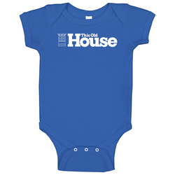 This Old House Logo Outdoors Wht onesie Baby One Piece This Old House Logo Outdoors Wht onesie Baby One Piece