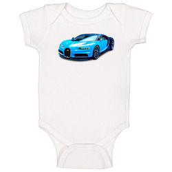 Bugatti Chiron Blue onesie Baby One Piece Bugatti Chiron Blue onesie Baby One Piece