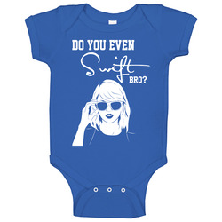 Do You Even Swift Bro? Royal Blue onesie Baby One Piece