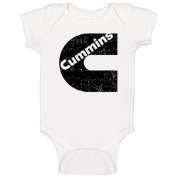 Cummins Automobile Car Truck Motorcycle Auto Parts Cool Distressed Style Brand Logo Emblem onesie Baby One Piece Cummins Automobile Car Truck Motorcycle Auto Parts Cool Distressed Style Brand Logo Emblem onesie Baby One Piece