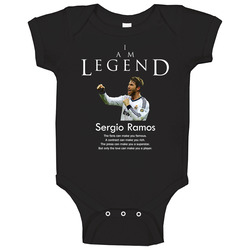 Sergio Ramos Spain Legend Soccer Futbol onesie Baby One Piece