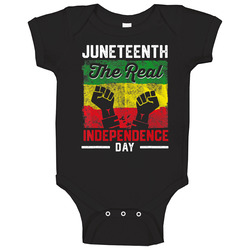 Black Freedom Juneteenth Real Independence Freedom Day onesie Baby One Piece Black Freedom Juneteenth Real Independence Freedom Day onesie Baby One Piece