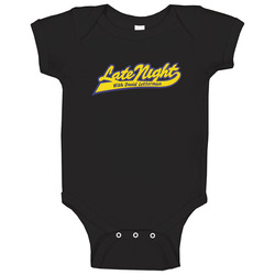 Late Night With David Letterman onesie Baby One Piece Late Night With David Letterman onesie Baby One Piece