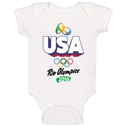Usa Rio 2016 Summer Olympic Games Sports Fan onesie Baby One Piece Usa Rio 2016 Summer Olympic Games Sports Fan onesie Baby One Piece