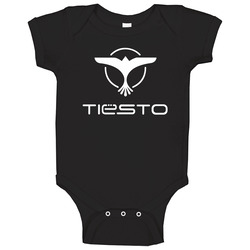 Tiesto Mens Black onesie Baby One Piece Tiesto Mens Black onesie Baby One Piece