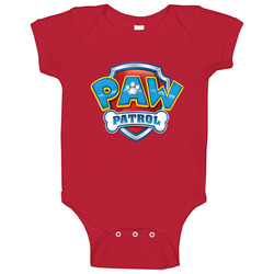 Paw Red onesie Baby One Piece Paw Red onesie Baby One Piece