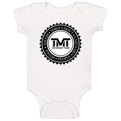 Tmt White onesie Baby One Piece Tmt White onesie Baby One Piece