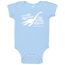 I've Seen Normie - White On Ltblue onesie Baby One Piece I've Seen Normie - White On Ltblue onesie Baby One Piece