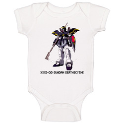 Gundam Wing Model Xxxg 01d Gundam Deathscythe onesie Baby One Piece