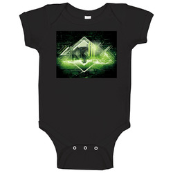 Skrillex Music Electronic Green onesie Baby One Piece Skrillex Music Electronic Green onesie Baby One Piece
