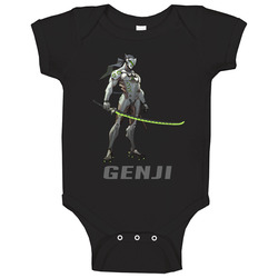 Genji Overwatch T Shirt Offensive Hero Video Game Tee Unisex Apparel onesie Baby One Piece Genji Overwatch T Shirt Offensive Hero Video Game Tee Unisex Apparel onesie Baby One Piece