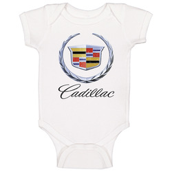 Cadillac Automobile Car Motorcycle Parts Cool Distressed Style Brand Logo Emblem onesie Baby One Piece Cadillac Automobile Car Motorcycle Parts Cool Distressed Style Brand Logo Emblem onesie Baby One Piece