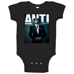 Rihanna Anti World Tour 2016 Black Tee onesie Baby One Piece