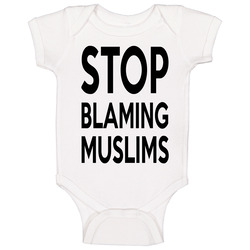 Stop Blaming Muslims Equality Stop Stereotypes onesie Baby One Piece Stop Blaming Muslims Equality Stop Stereotypes onesie Baby One Piece
