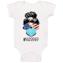 New Nurse Life Patriotic Sunglasses onesie Baby One Piece New Nurse Life Patriotic Sunglasses onesie Baby One Piece