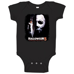 Halloween 5 The Revenge Of Michael Myers Scary Movie Halloween onesie Baby One Piece Halloween 5 The Revenge Of Michael Myers Scary Movie Halloween onesie Baby One Piece
