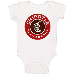 Chipotle Mexican Fast Food Logo Cool Gift onesie Baby One Piece