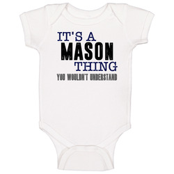 Mason It's A Thing Best Father's Day Gift onesie Baby One Piece Mason It's A Thing Best Father's Day Gift onesie Baby One Piece