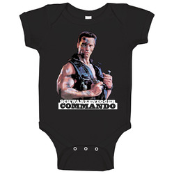 Commando Schwarzenegger Movie Classic onesie Baby One Piece Commando Schwarzenegger Movie Classic onesie Baby One Piece