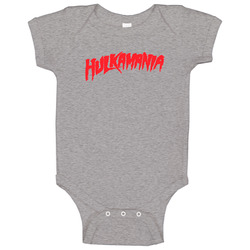 Hulkamania Hogan Vingtage Wrestling Logo onesie Baby One Piece Hulkamania Hogan Vingtage Wrestling Logo onesie Baby One Piece