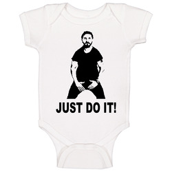 Just Do It 1 White onesie Baby One Piece Just Do It 1 White onesie Baby One Piece